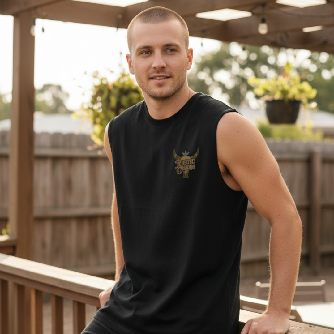 RCA SCULL Cotton Tank - BLACK